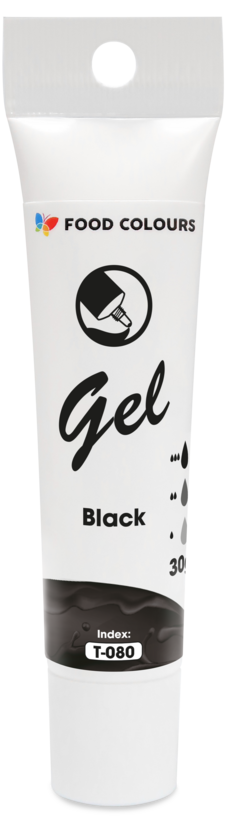 Melna želejveida krāsviela tūbiņā 30g